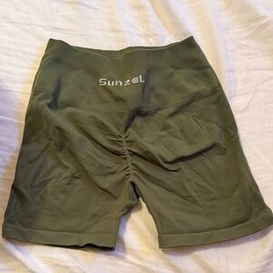 Sunzel Women's Athletic Shorts - Olive Green